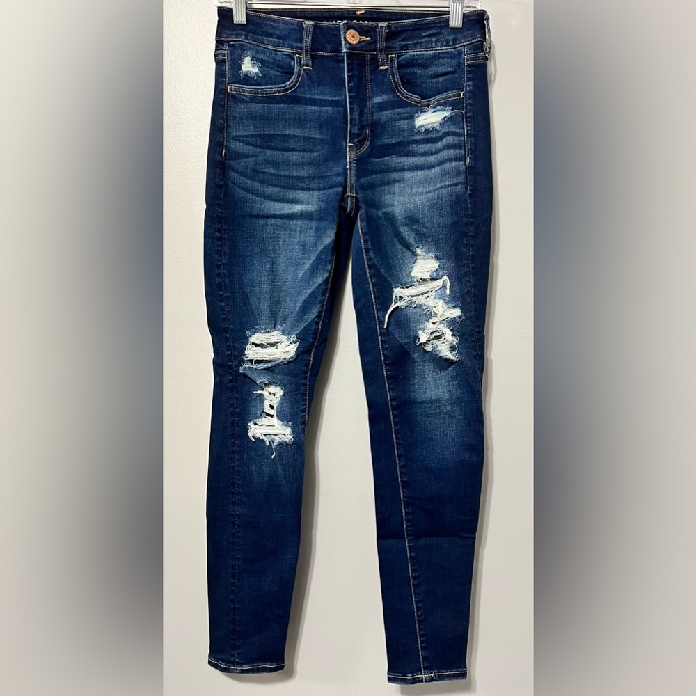 American Eagle Super Stretch Distressed Jegging 6R